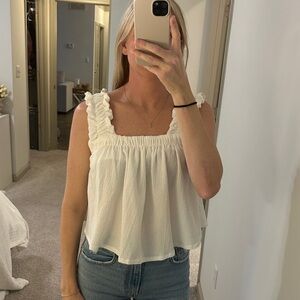 fab'rik Textured White Top